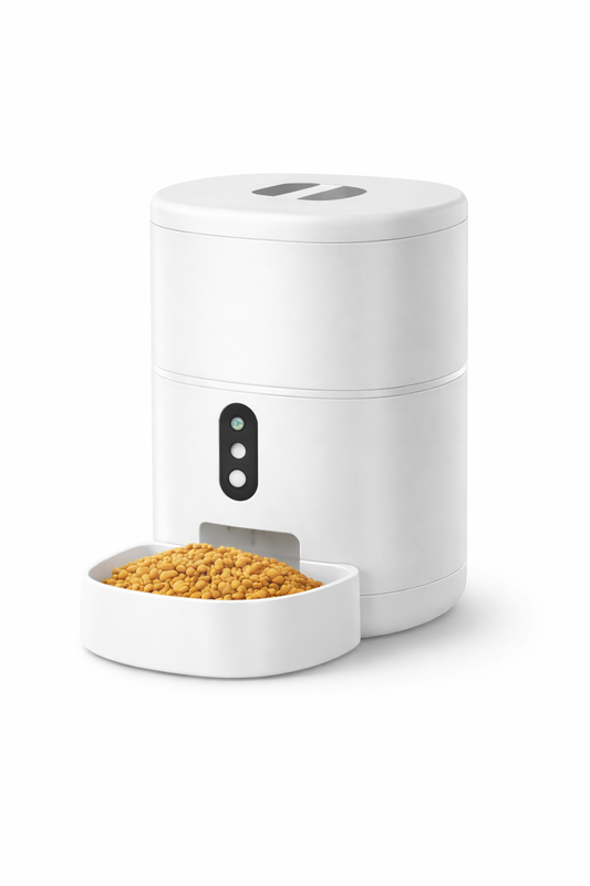 Smart Pet Feeder with Camera & Voice Interaction – App-Controlled Automatic Feeder (4L, Wi-Fi)