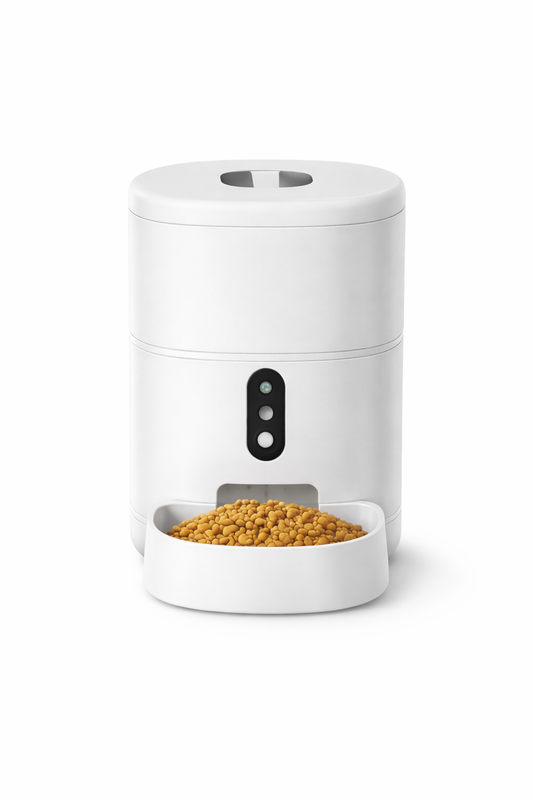 Smart Pet Feeder with Camera & Voice Interaction – App-Controlled Automatic Feeder (4L, Wi-Fi)
